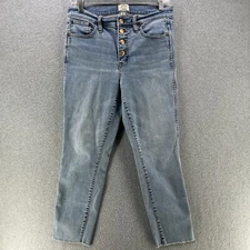 J.Crew Womens Jeans Size 29 W30 Vintage Straight Button Fly Pantalones High Rise