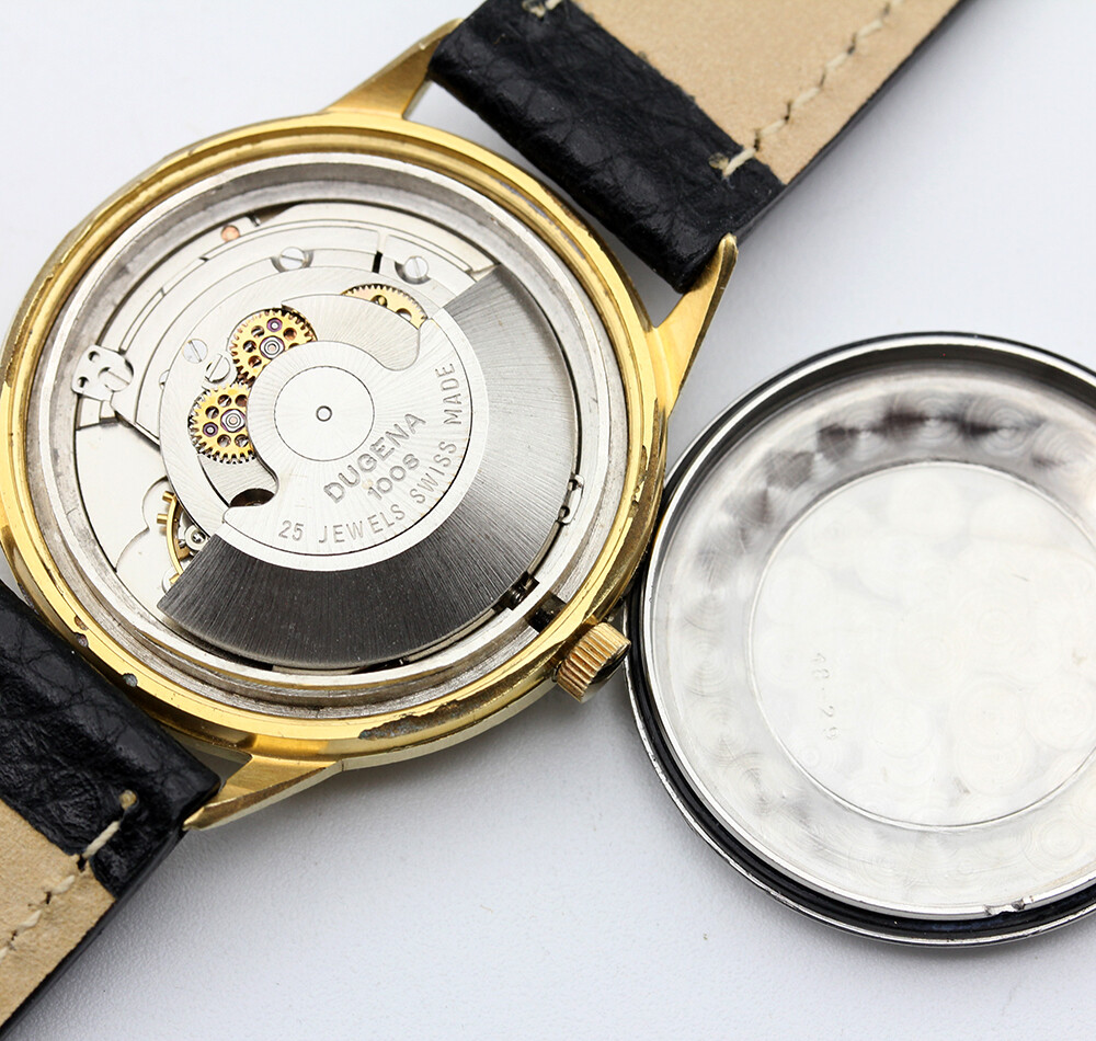 Reparatur Revision Aufarbeitung Überholung DUGENA Armbanduhren mit