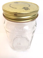 Glass Mason Jar Regular Mouth 5 Inch Tall Clear With Lids 300 ML For Preserves