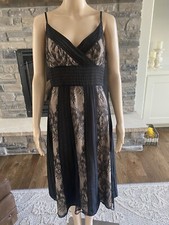 Black Lace Sleeveless Cocktail Dress Midi Length - See description***
