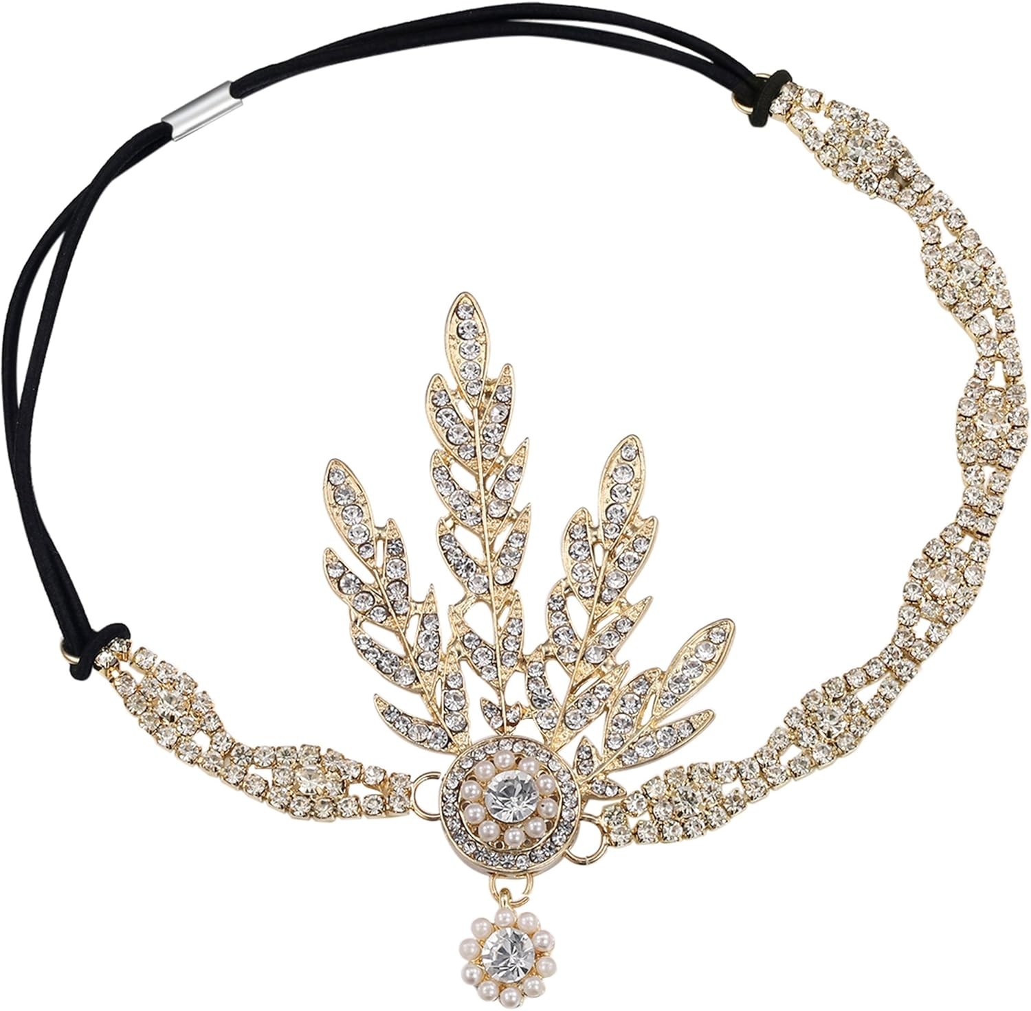 BABEYOND 1920s Headpiece Flapper Headpiece Vintage 1920s Headband Great Gatsby