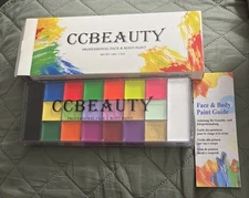 New CCbeauty Professional 18 Colors Face Body Paint Kit Oil Non Toxic Halloween