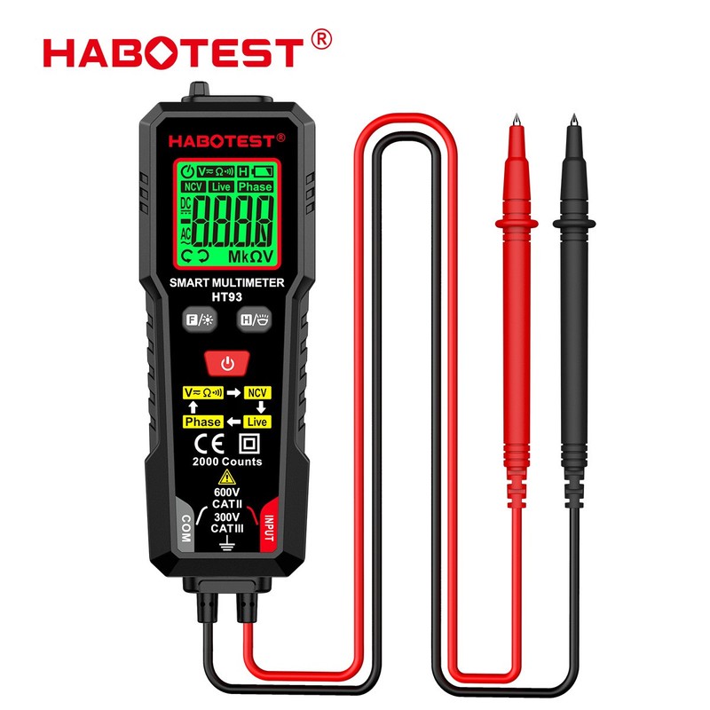 Automatic Digital Multimeter Smart Voltmeter Ohmmeter DC AC Meter Tester UK