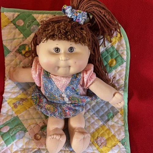 Vintage 1991 cabbage patch kids doll crimp n curl  original outfit & scrunchie