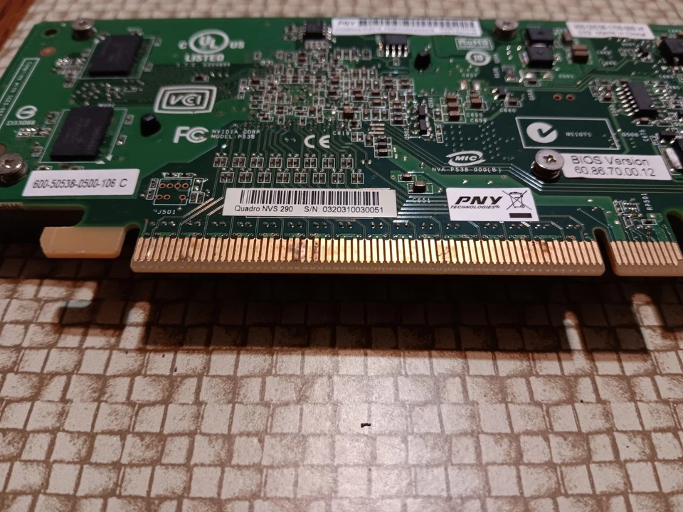 PNY NVIDIA Quadro NVS 290 (VCQ290NVS-PCX1-PB) 256 MB DDR2 SDRAM PCI Express... - Image 2 of 4