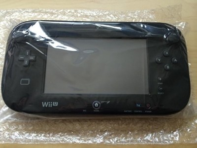 Nintendo Wii U Black Tablet Gamepad With Power Cord Very Good 0Z