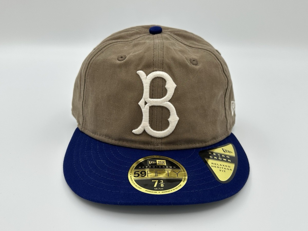 New Era 59Fifty Brooklyn Dodgers Size 7 3/8 Fitted Wax Canvas