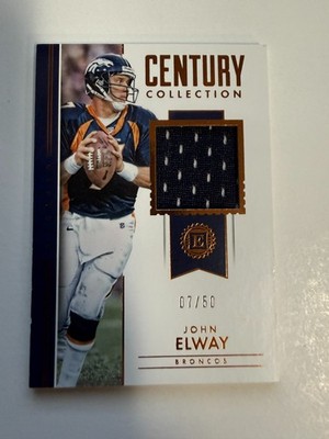 2021 Panini ENCASED John Elway JERSEY # MATCH 7/50 BRONCOS FM