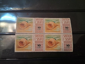 SAMOA MINT #375 BLOCK OF FOUR (LOT 46) NEW LOWER PRICE