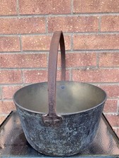 S124.  Vintage Large Cast Iron Handled Couldran