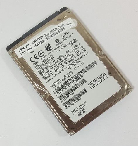 160GB Hitachi HTS725016A9A364 SATA 2,5" Notebook Festplatte HDD