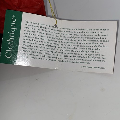 Clothtique Autorennen Weihnachtsmann von Possible Dreams 98 mit Rennreifen lesen BB11 - Bild 10 von 16