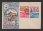 India 1954 Stamp Centenary transportation FDC