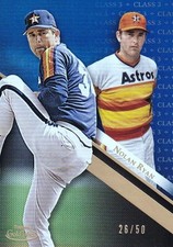 2019 Topps Gold Label Houston Astros Nolan Ryan Base Class 3 Blue 26/50