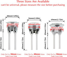 Toilet Tank Button Dual Push Flushing Toilet Button 48Mm Toilet Button Replac...