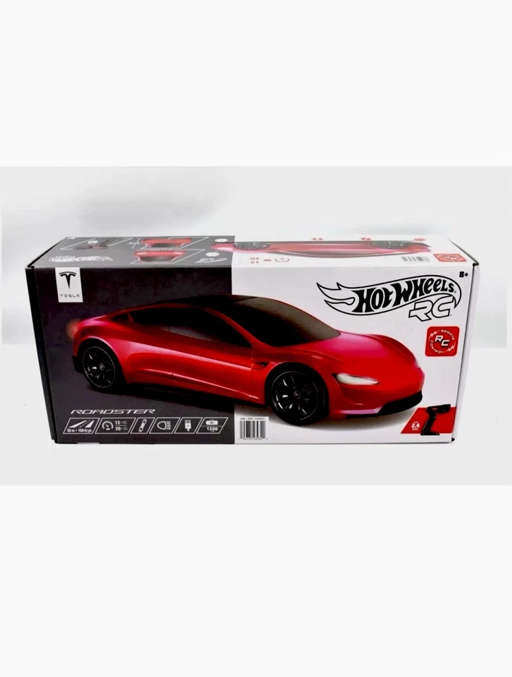 Hot Wheels Tesla Roadster RC 2.4 GHz 1:10  New. Red Color - Image 2 of 4