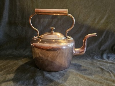 Antique Copper Tea Kettle Georgian 19th-early 20th Century 