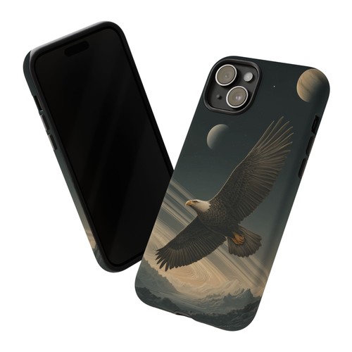 For iPhone | Samsung Galaxy | Pixel Phone Case - Eagle Flying Celestial Planets - 第 53/242 張圖片