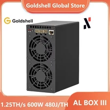 Goldshell AL BOX III Miner ALPH Hashrate 1.25TH/S 600W Blake3 Alephium No PSU