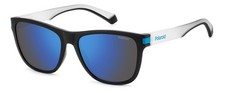 POLAROID PLD 2138/S 0VK MATTE BLACK BLUE 56/17/140 Unisex Sunglasses