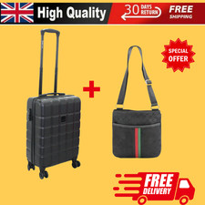 Ryanair fits 55x40x20cm Cabin ABSHardShell 4 wheel Suitcase Lightweight Side Bag
