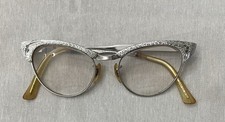 Vtg 1950s/60s Cat Eye Eyeglasses Frames 1/30 10K R.G.P 44-18