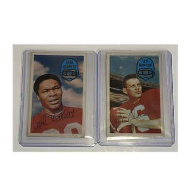 1970 Kellogg s 6 Football Card Lot