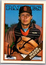 1988 -Mark Parent- Topps Traded Autograph/Signed/Auto Baseball Card #80T