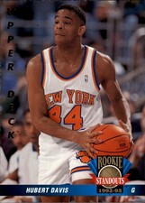1992-93 Upper Deck Rookie Standouts #RS14 Hubert Davis Card. rookie card picture