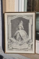 Giovanni A. Faldoni (1689-1770) Ritratto Alvise Pisani Doge Venezia incisione su rame
