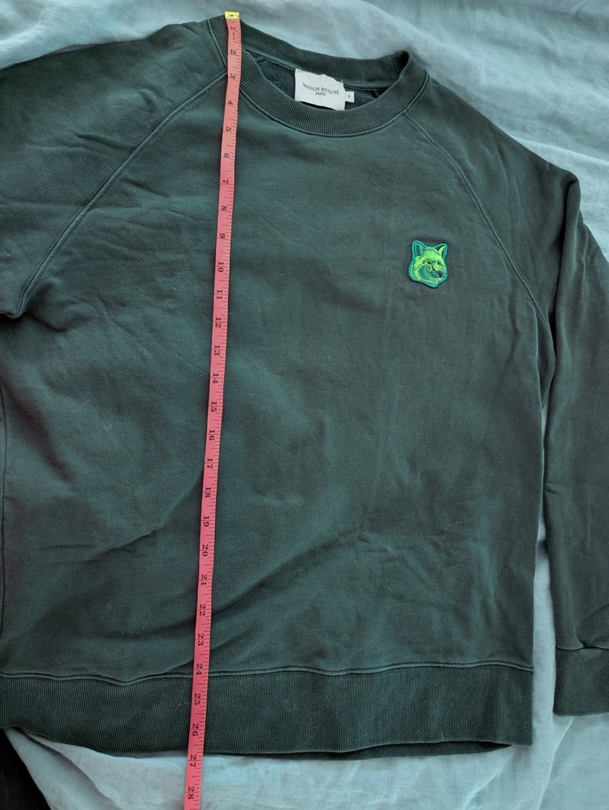 Maison Kitsune Fox Patch Pullover Sweatshirt dark… - image 4