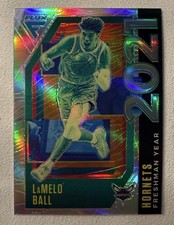 2020-21 Panini Flux Freshman Year Silver Holo Prizm LaMelo Ball RC #1