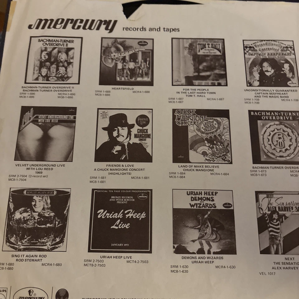 Rush Fly By Night Vintage 1975 LP Record Mercury SRM-1-1023 - Image 3 of 4