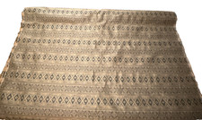 Jacquard Upholstery Fabric 5 Yards Opulent Geometric Gold Brown Black 56"