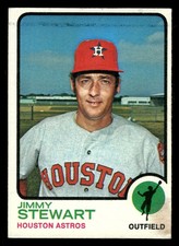 1973 Topps Baseball Card #351 Jimmy Stewart