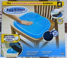 BulbHead Egg Sitter Seat Cushion with Non-Slip Cover, Breathable Honeycomb