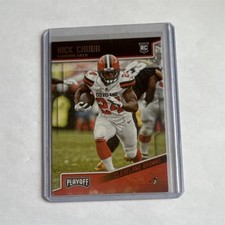 Panini 2018 Playoff Rookie #213 Nick Chubb Cleveland Browns Football Card