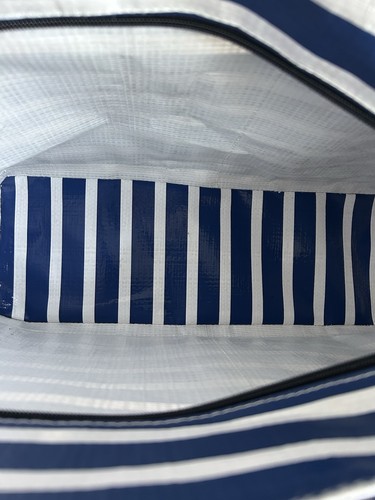 Scout Tote Bag Stripe Navy Blue & White - Picture 8 of 10