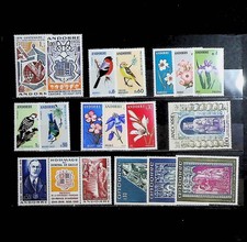 ANDORRE FRANCAIS LOT 18 TIMBRES NEUFS** DE 1972/74. BONNE VALEUR