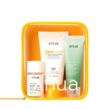 Anua Sun-Ready Travel Kit, Zero-Cast Sunscreen  Cleansing oil  Face Wash. K...