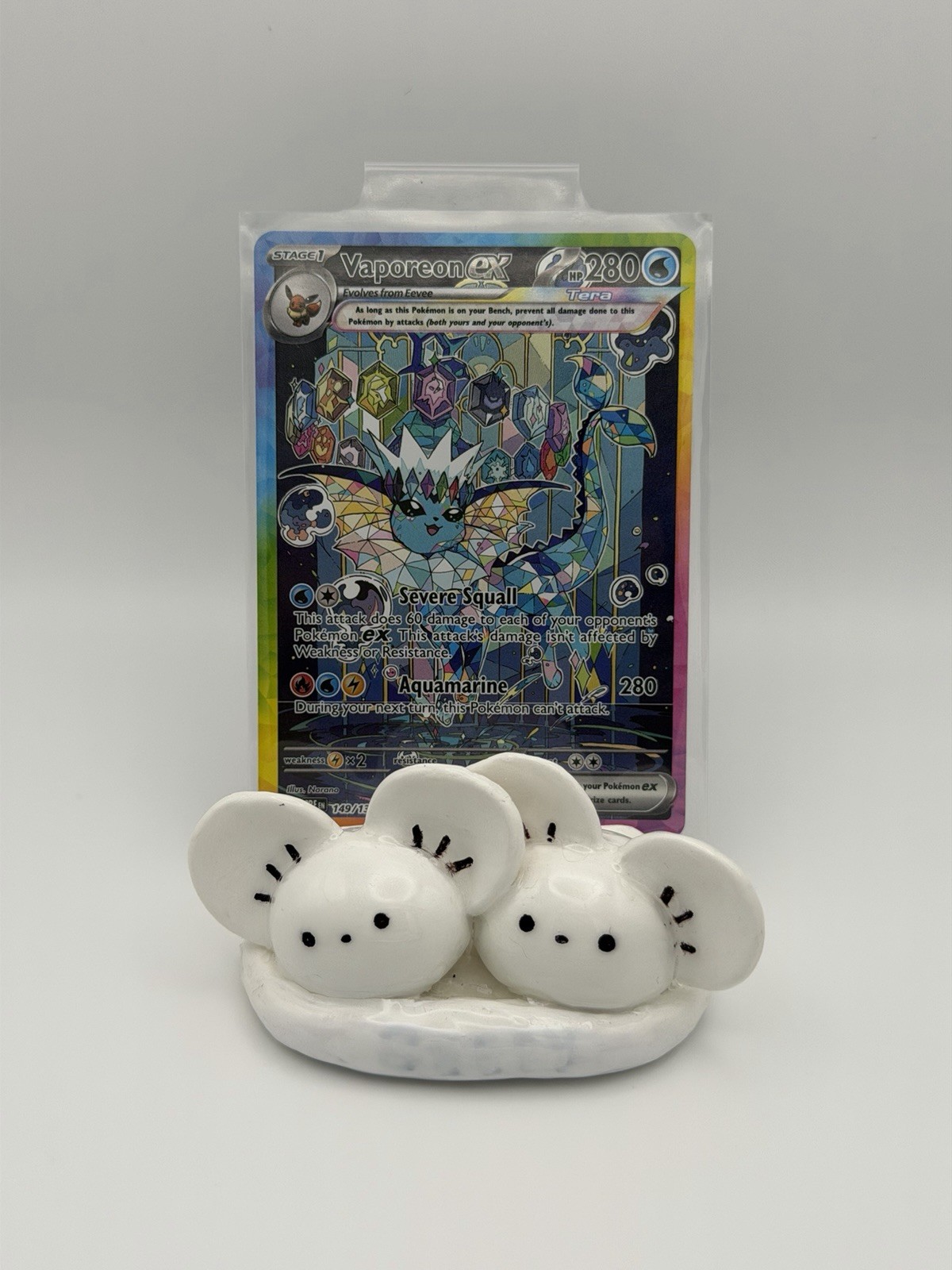 Pokemon SV Prismatic Evolutions Pre-Evolution Vaporeon EX #149/131 NM