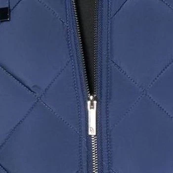 Dennis Basso Women's Jacket Sz XS Quilted Zip Front Poncho Berry Chevron A615650 - Image 2 of 4