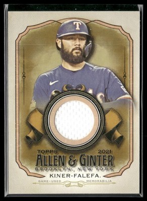 2021 Topps Allen & Ginter #AGA-IKF Isiah Kiner-Falefa Full-Size Relics B