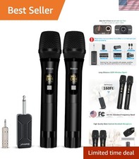 Rechargeable Dual Handheld Wireless Microphone System - Karaoke Speech