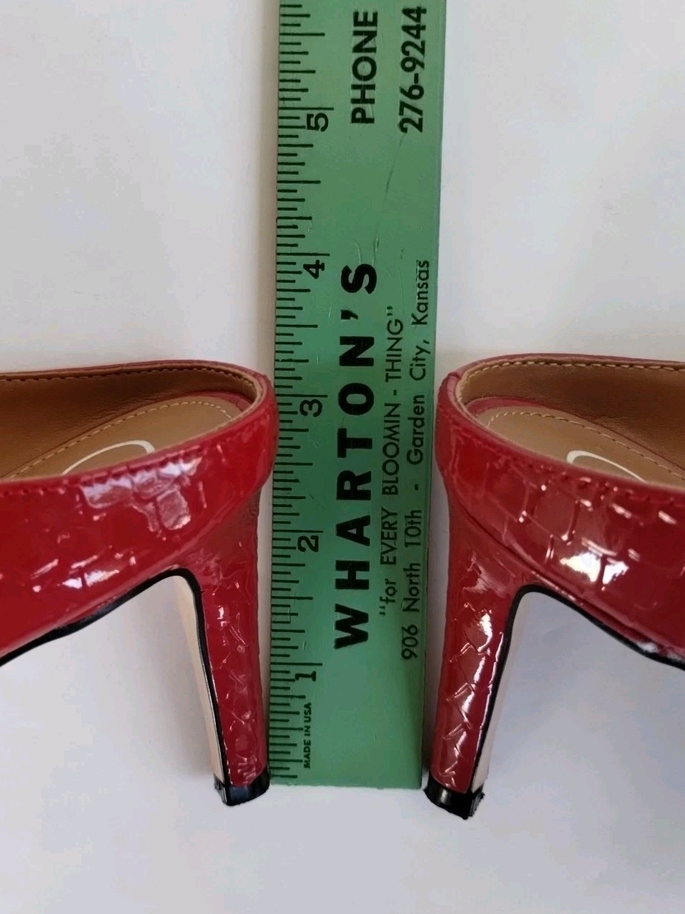 Calvin Klein CECILY Python  Cherry Red Patent Lea… - image 10