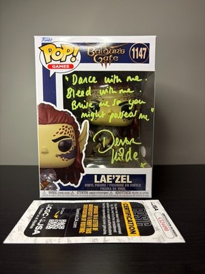 Funko Pop Lae'zel 1147 Baldur's Gate 3 BG3 Games Signed Auto Devora Wilde Laezel