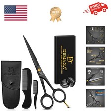 5" Professional Beard Scissors for men Mustache Scissors with 1 Mustache Comb...