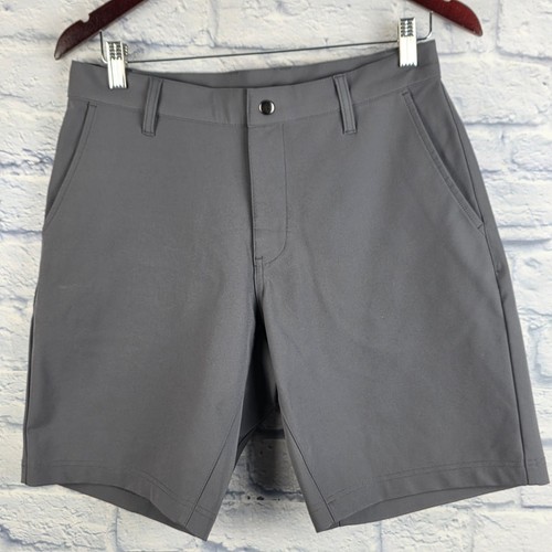State and Liberty Mens Gray Performance Athletic Stretch Chino Golf Shorts Sz 30