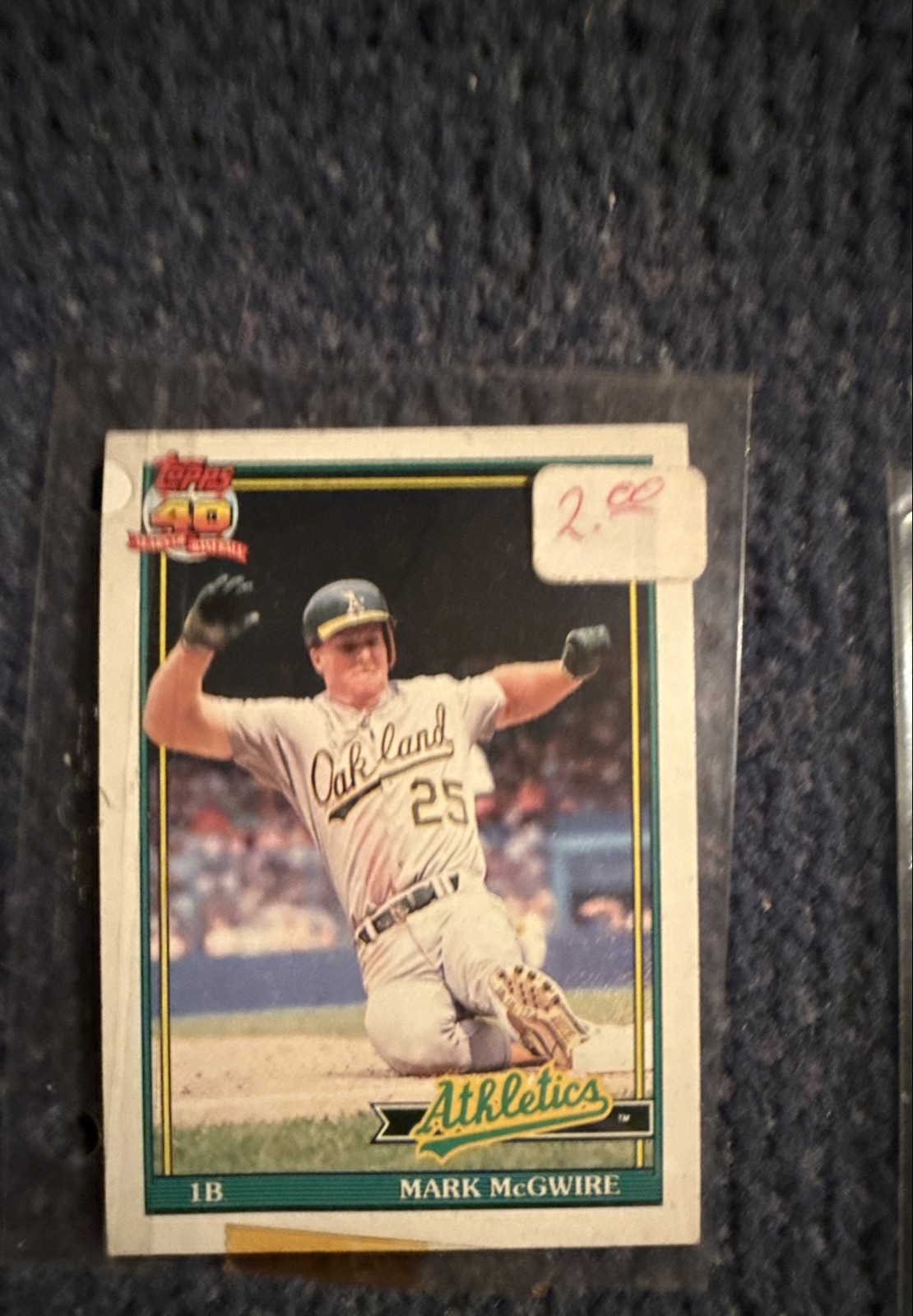 1991 Topps - Mark McGwire #270 Operation Desert Shield