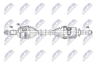 Antriebswelle NTY NPW-TY-251 FüR Lexus RX 300 MCU35_ MCU35R 350 AWD GSU35_ 400H